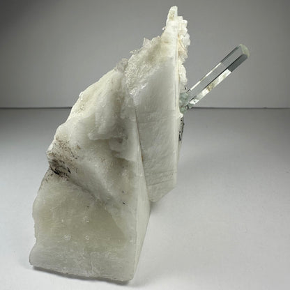 Aquamarine Beryl on Albite