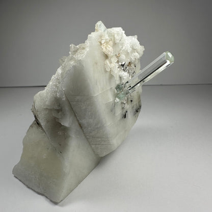 Aquamarine Beryl on Albite