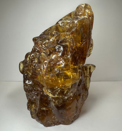 Colombian Amber Termite Hill – Rare 2.5kg Natural Sculpture with Fossil Inclusions