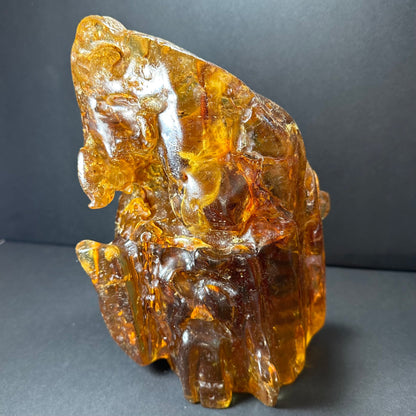 Colombian Amber Termite Hill – Rare 2.5kg Natural Sculpture with Fossil Inclusions