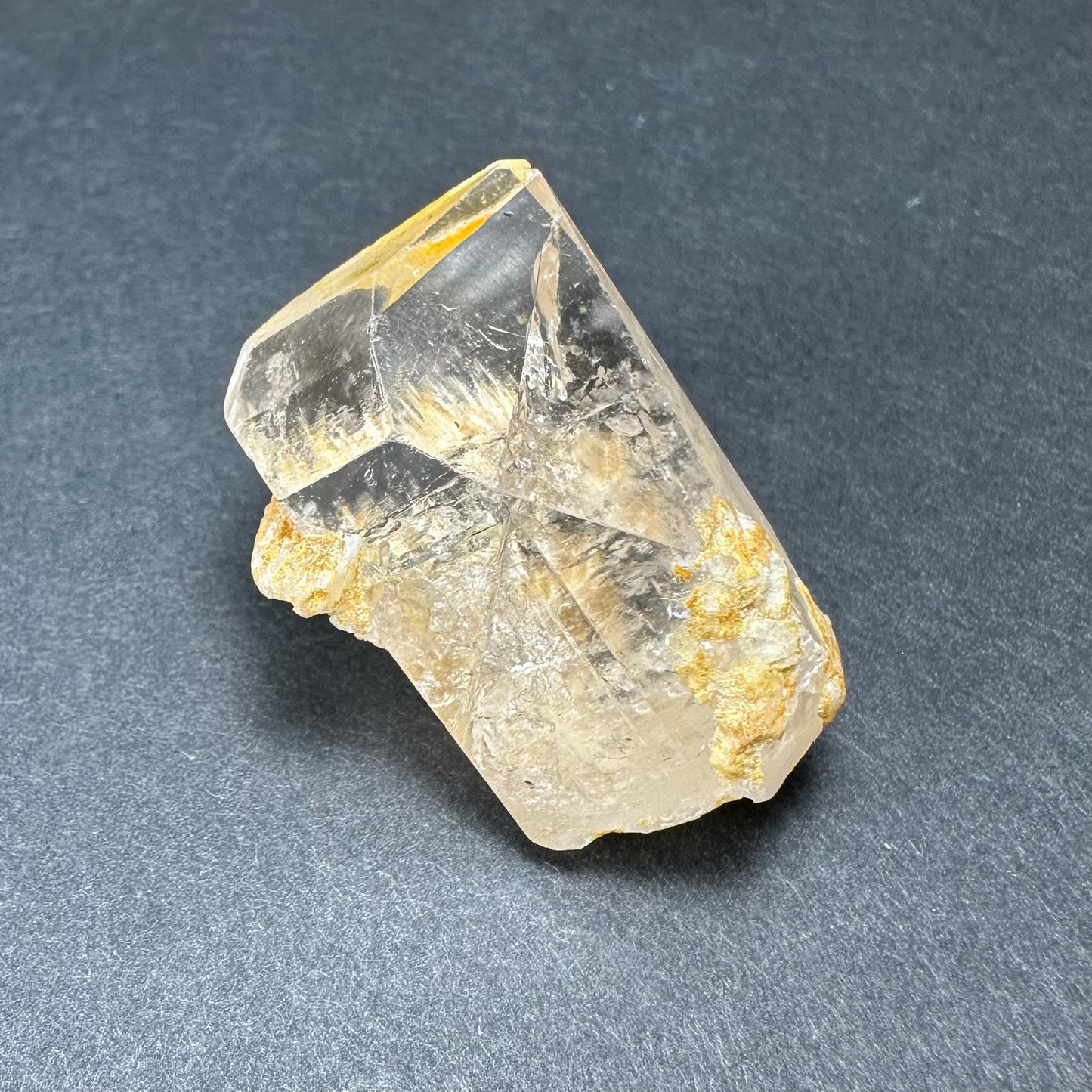 Golden Topaz Crystal from Shigar Valley, Pakistan – 135ct Natural Collector’s Specimen