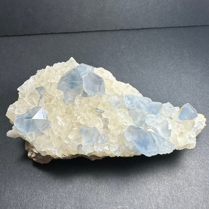 Celestite Crystals with Scalenohedral Calcite