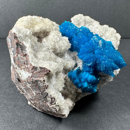 Cavansite with Stilbite on Matrix from Maharashtra, Pune, India