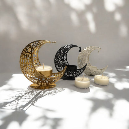 Moon Decor Pieces - Tea Light/Incense Cone Holder (includes FREE GIFT!)