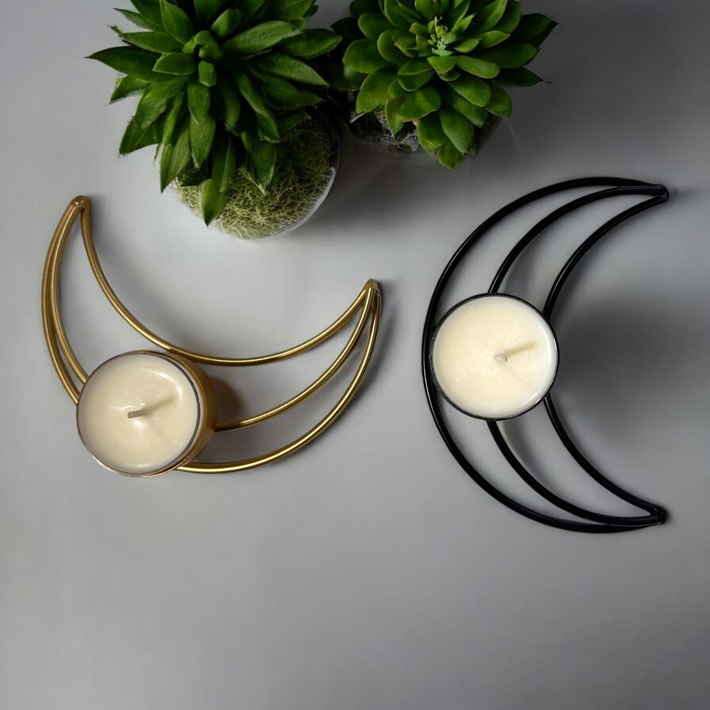 Moon Decor Pieces - Tea Light/Incense Cone Holder (includes FREE GIFT!)