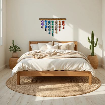 36-Inch Chakra Uma Agate Wall Hanging