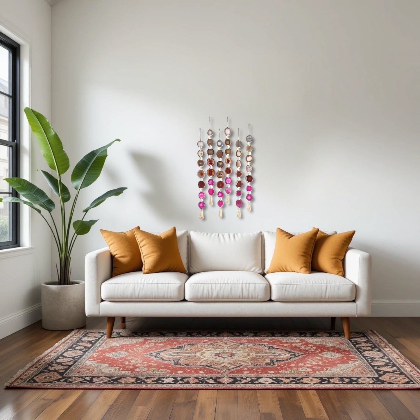 Sunset Ombre Agate Wall Hanging