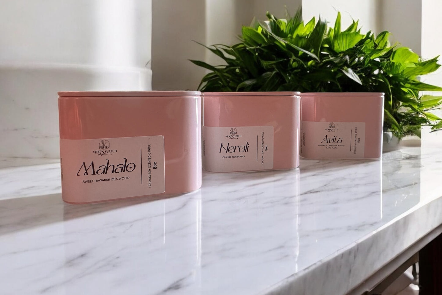 8oz Pink Summer Candles - 3 scents!