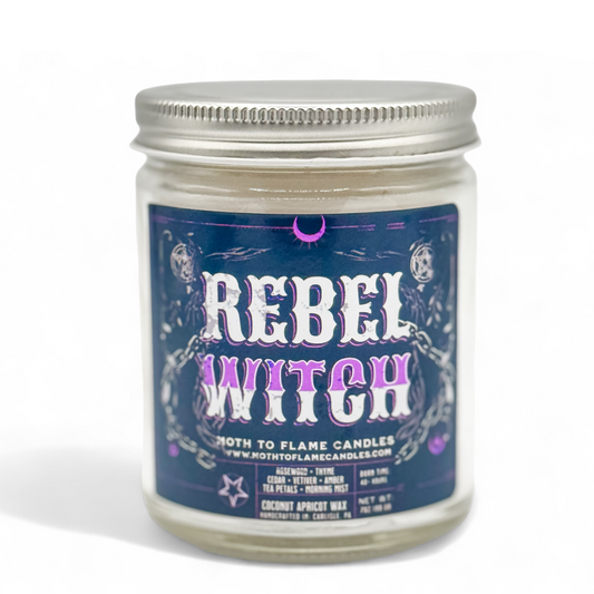 Rebel Witch – 7 oz - Tea Leaf, Tonka Bean, Thyme, Vetiver