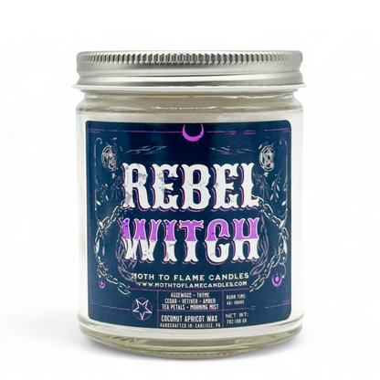 Rebel Witch – 7 oz - Tea Leaf, Tonka Bean, Thyme, Vetiver
