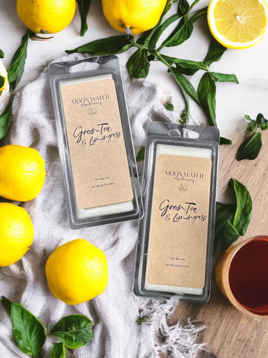 Green Tea & Lemongrass - wax melts