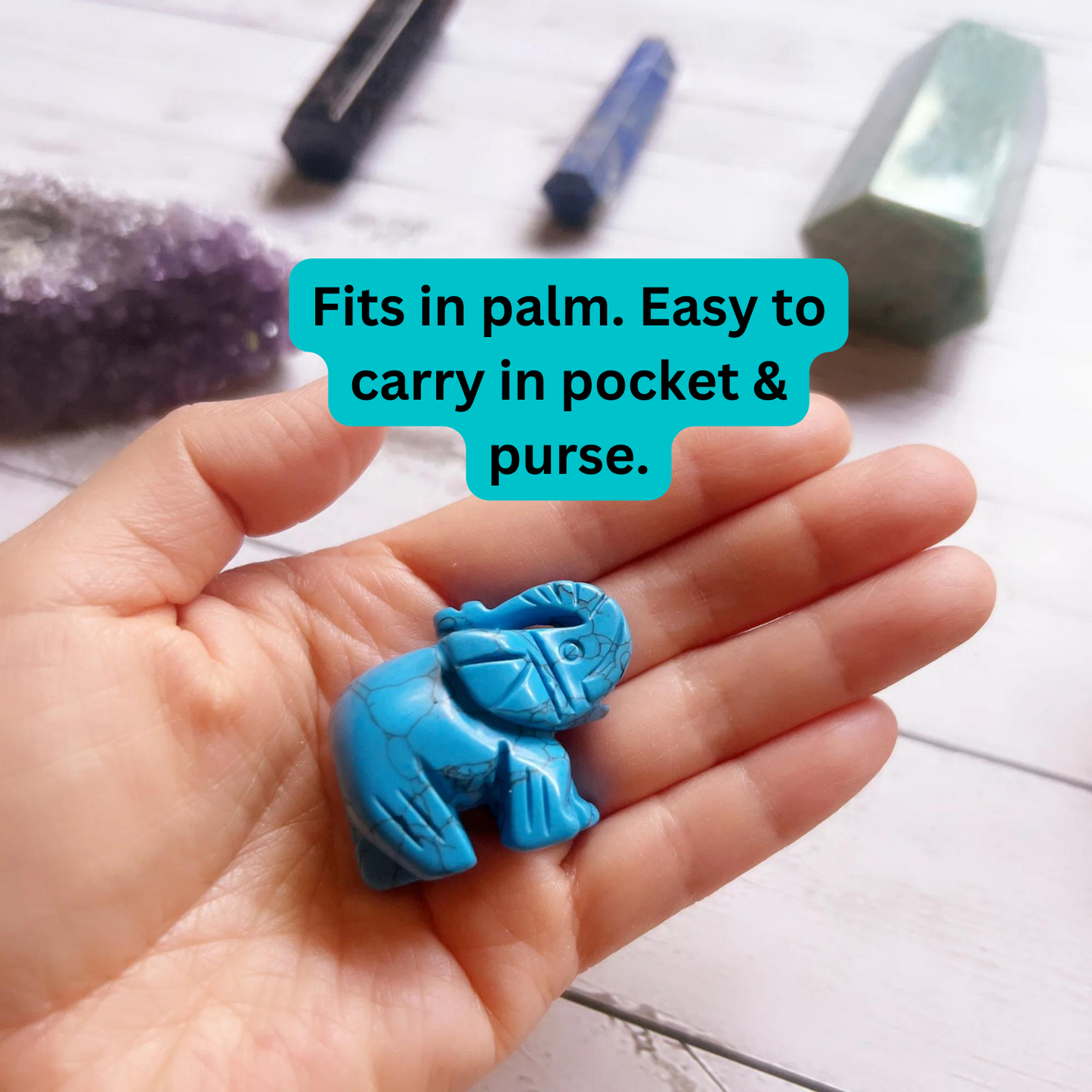 Spiritual & Emotional Support Crystal Elephant