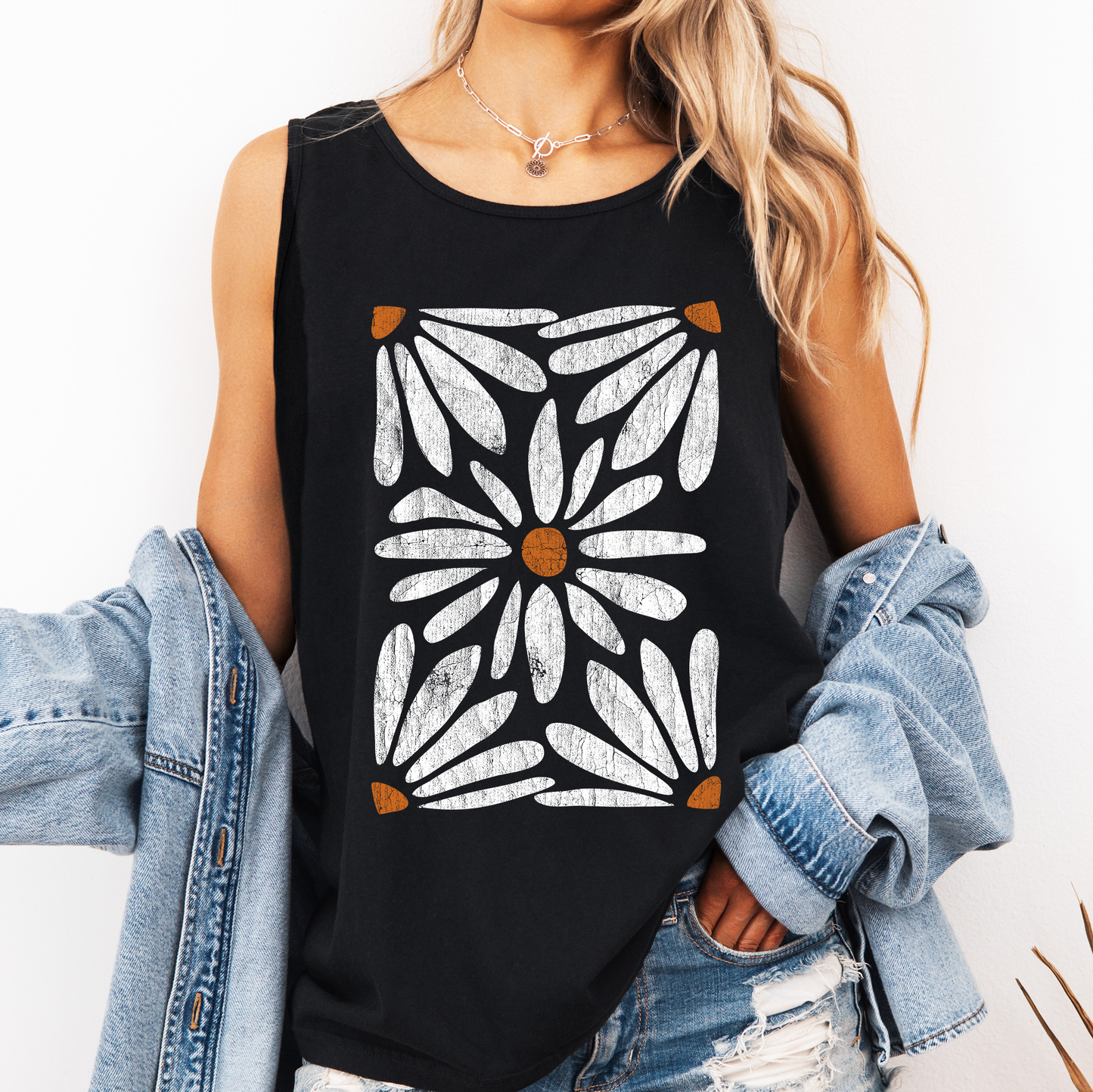 Retro Daisies - Tank Top