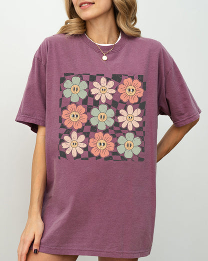 Retro Flowers - Comfort Colors T-Shirt