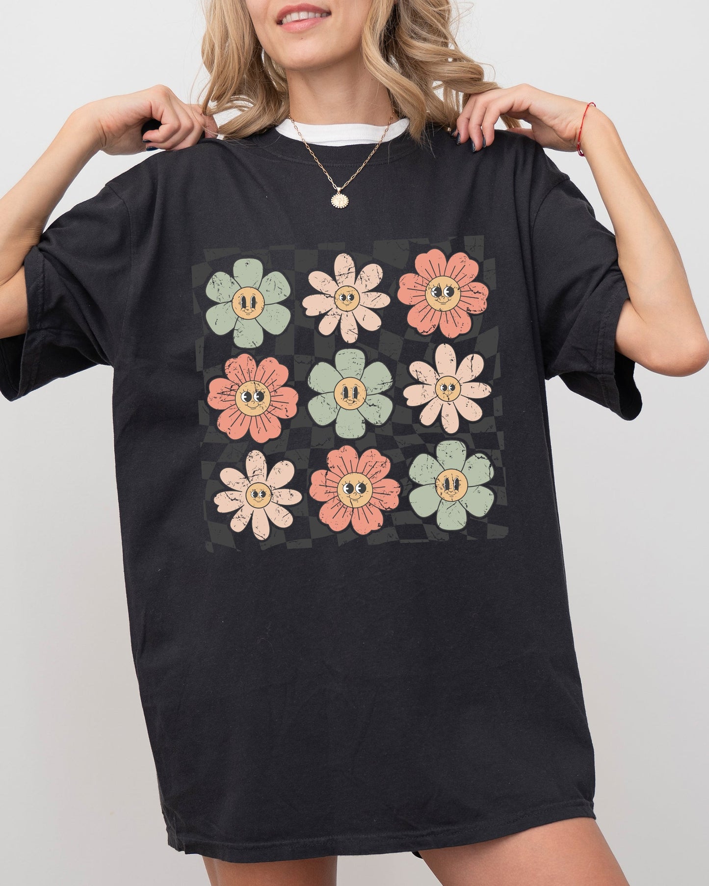 Retro Flowers - Comfort Colors T-Shirt