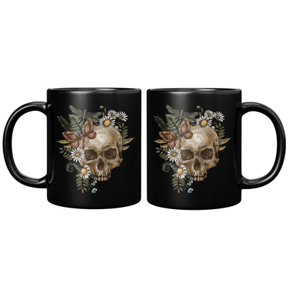 Nature Skull Ceramic Mug, 11oz