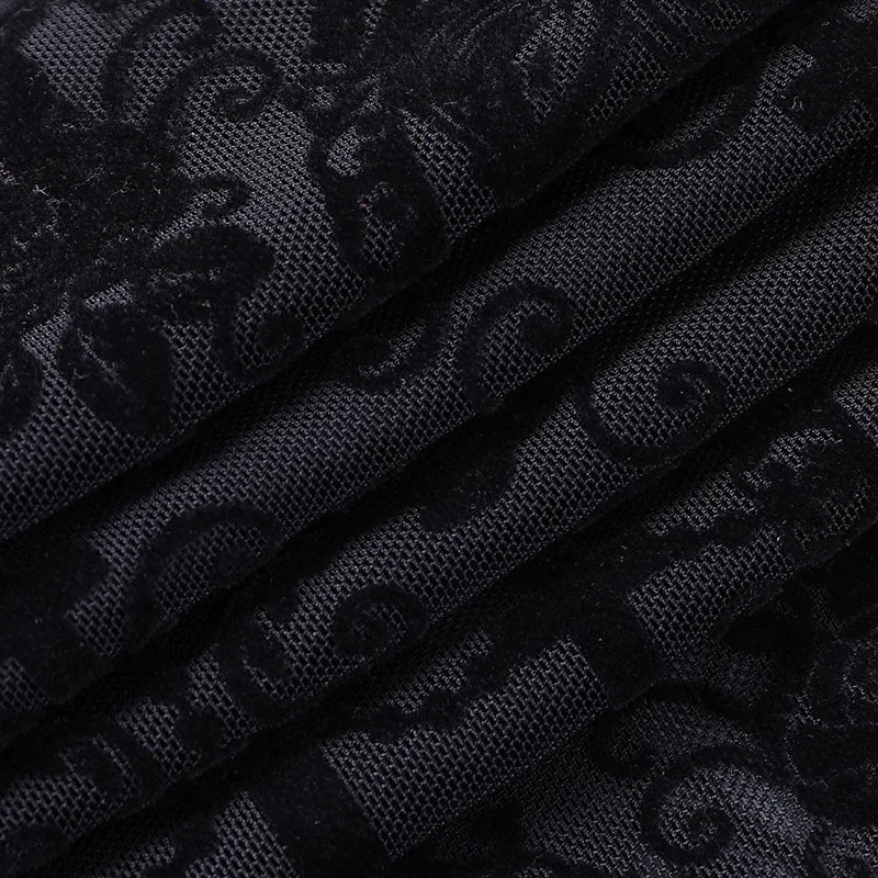 Lace High Waist Flare Pants