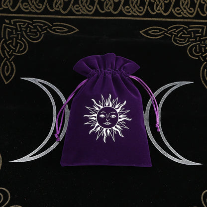 Witchy Purple Velvet Tarot Card Bags