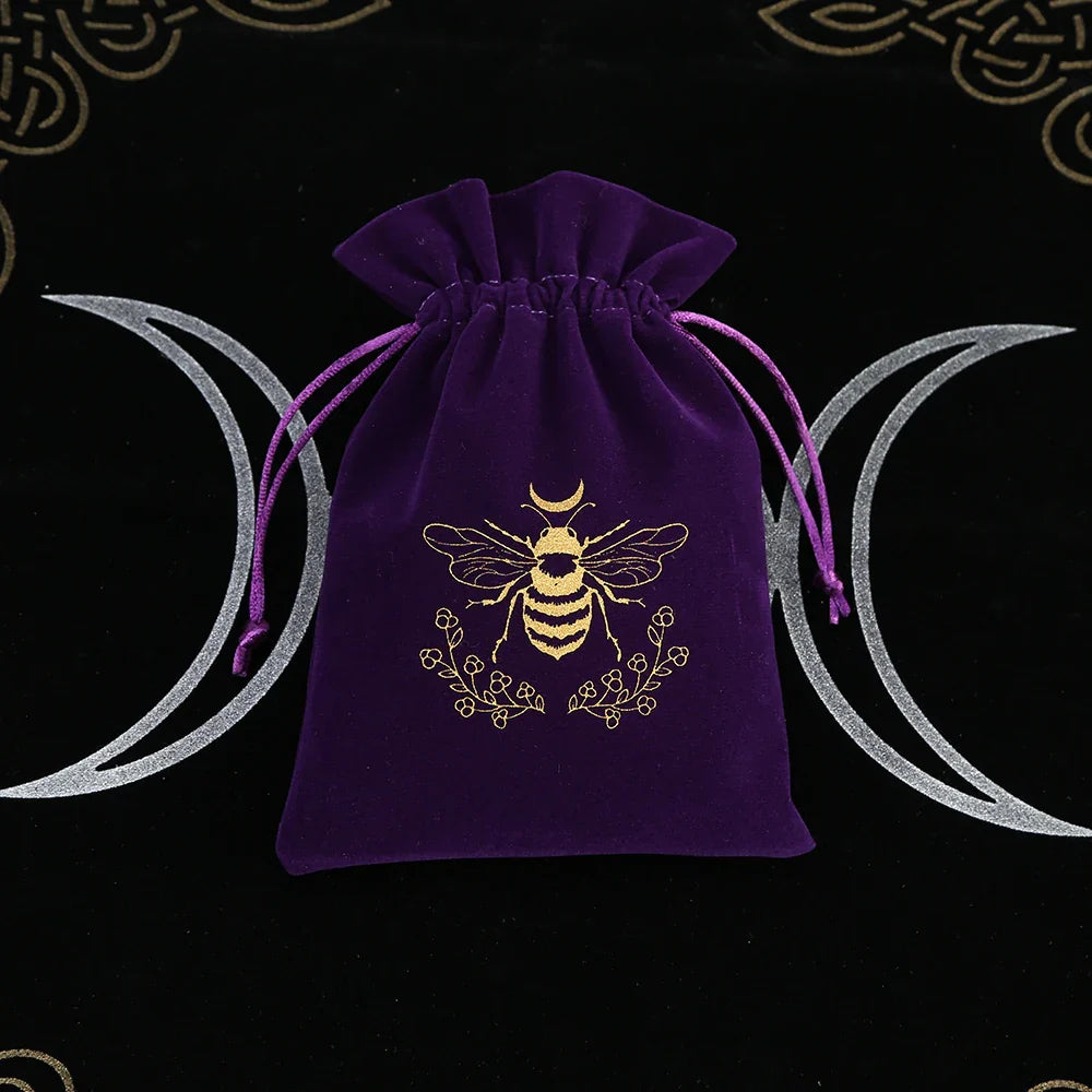 Witchy Purple Velvet Tarot Card Bags