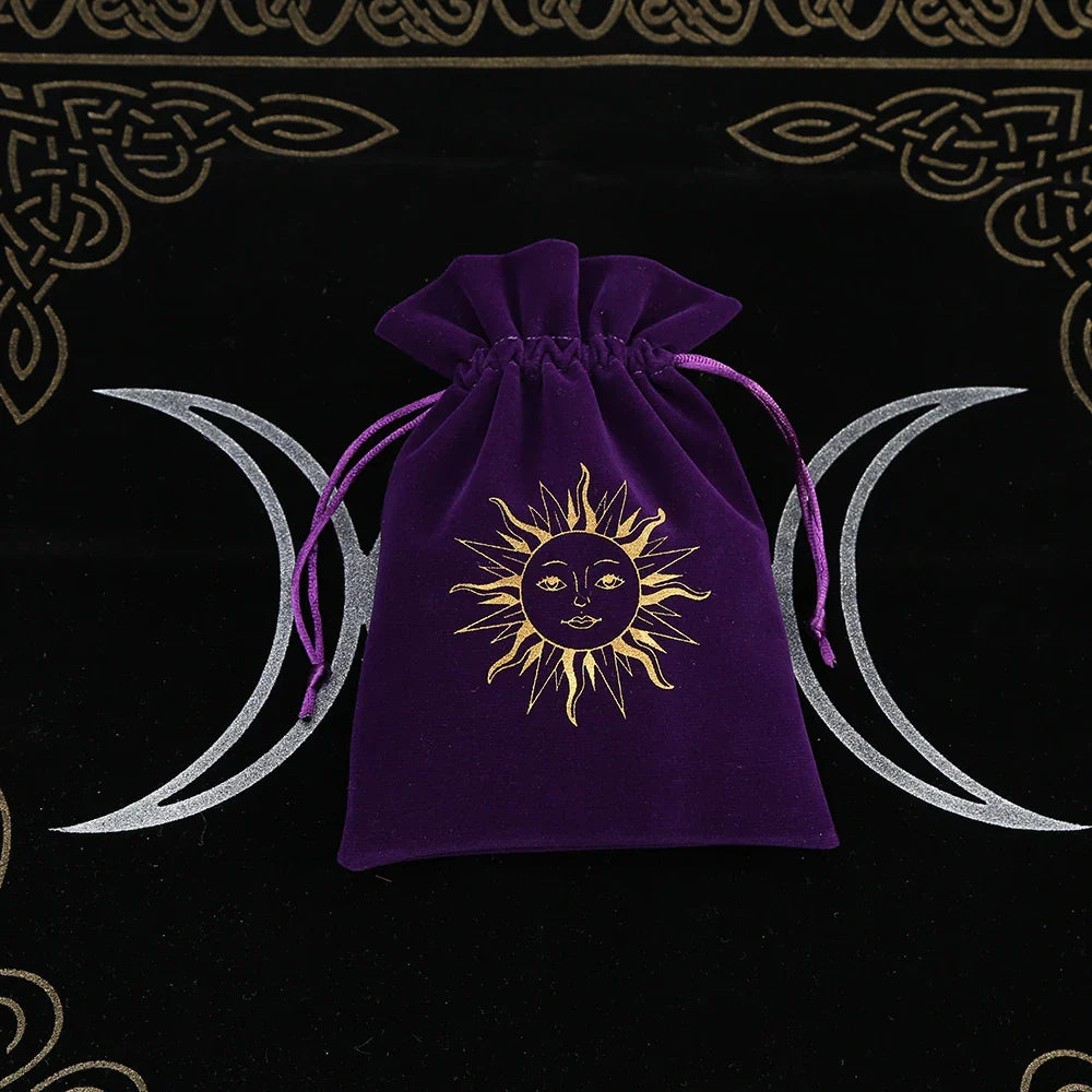 Witchy Purple Velvet Tarot Card Bags