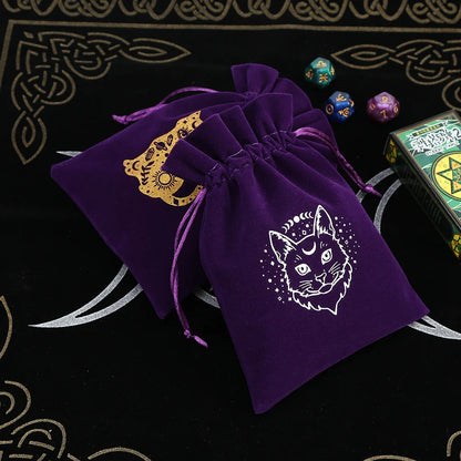 Witchy Purple Velvet Tarot Card Bags