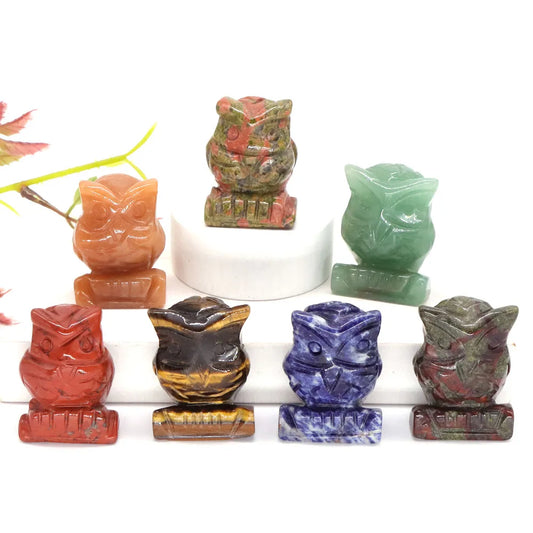 Owl Crystal Figurines