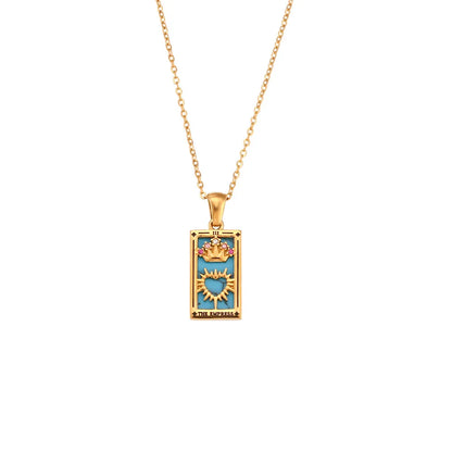 Gold Tarot Card Necklaces