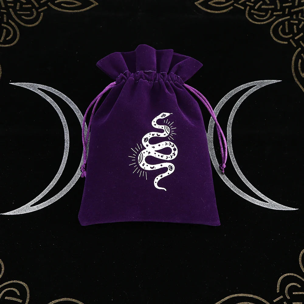 Witchy Purple Velvet Tarot Card Bags