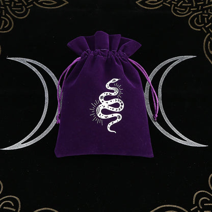 Witchy Purple Velvet Tarot Card Bags