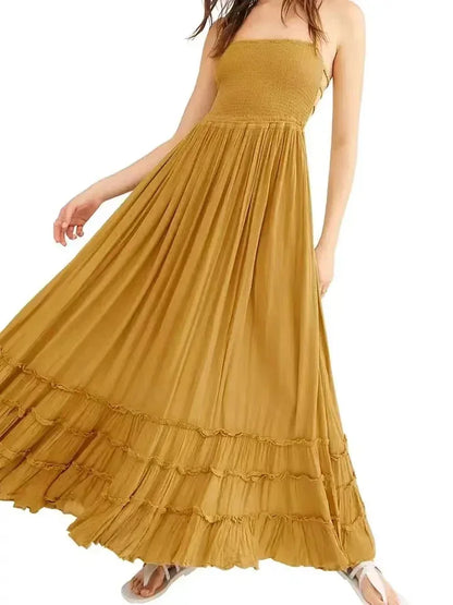 Boho Beach Long Dress - Summer Holiday Wear