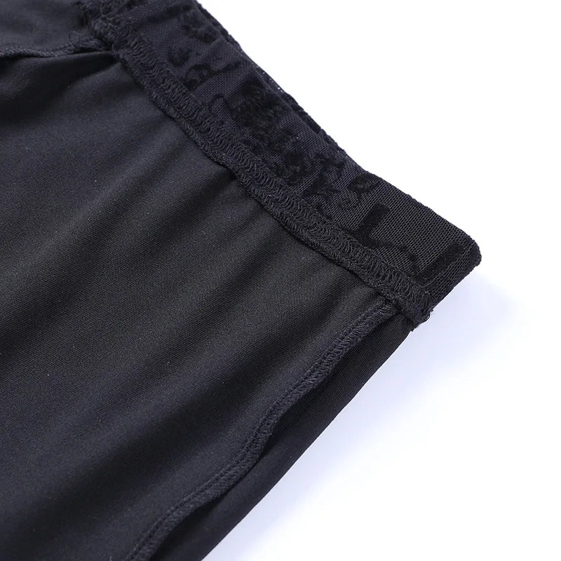 Lace High Waist Flare Pants