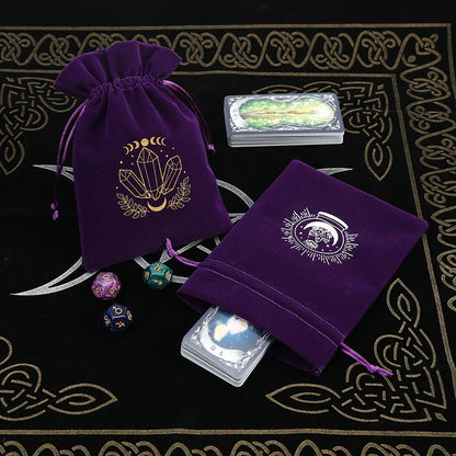 Witchy Purple Velvet Tarot Card Bags