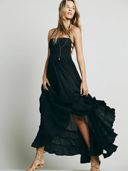Boho Beach Long Dress - Summer Holiday Wear