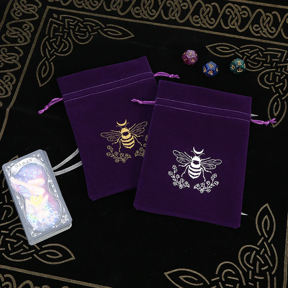 Witchy Purple Velvet Tarot Card Bags