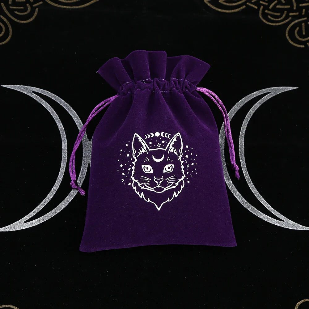 Witchy Purple Velvet Tarot Card Bags