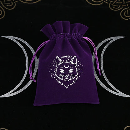 Witchy Purple Velvet Tarot Card Bags