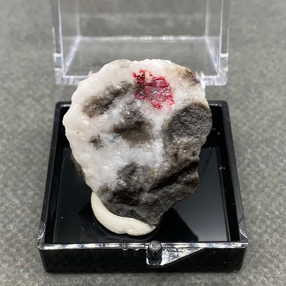 Natural Red Cinnabar | Raw Stone Specimen - Quartz Stone