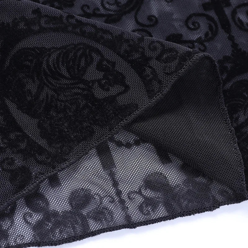 Lace High Waist Flare Pants