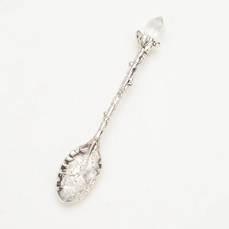 Clear Quartz Crystal Tea Spoons