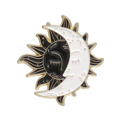 Sun Moon Enamel Pin