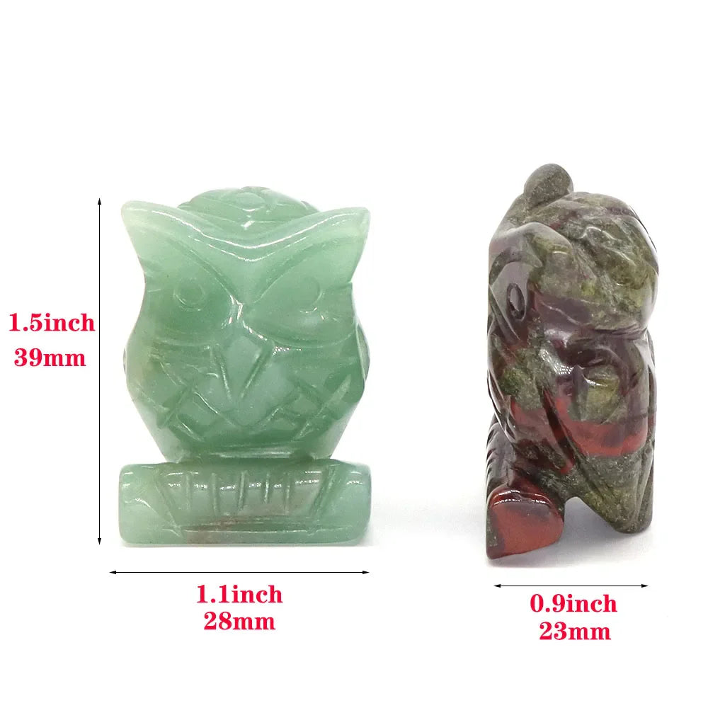 Owl Crystal Figurines