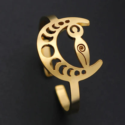 Moon Phase Goddess Ring
