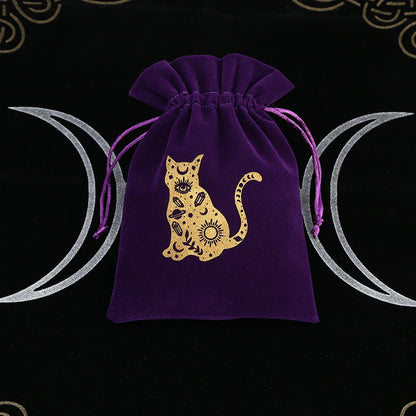 Witchy Purple Velvet Tarot Card Bags