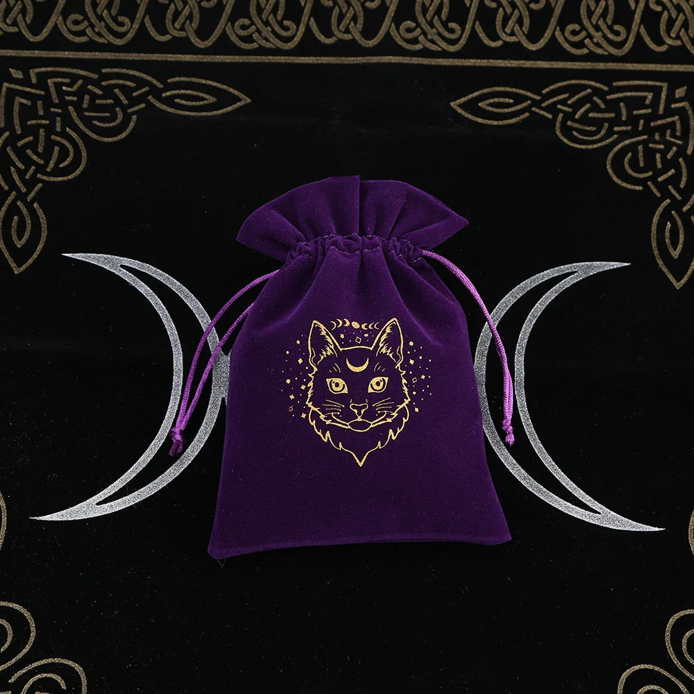 Witchy Purple Velvet Tarot Card Bags