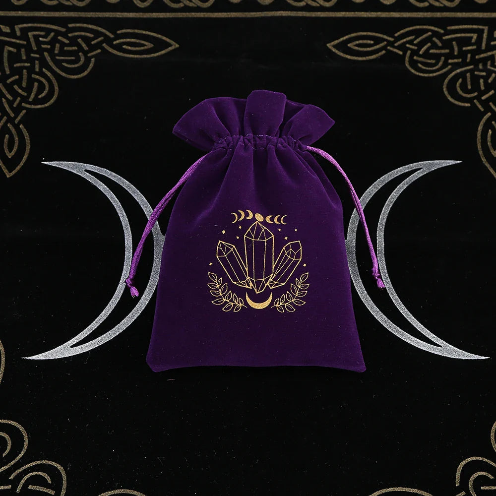 Witchy Purple Velvet Tarot Card Bags