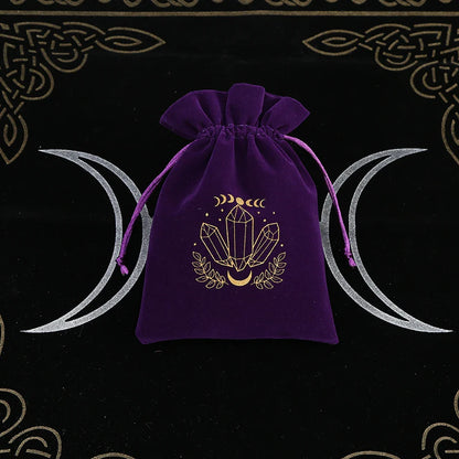 Witchy Purple Velvet Tarot Card Bags