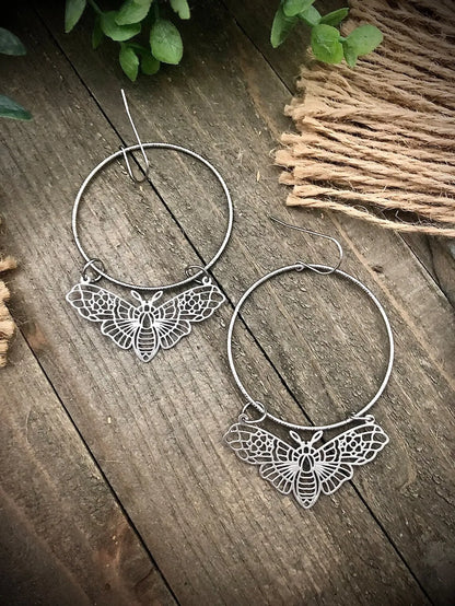 Assorted Moth & Butterfly Dangle Earrings
