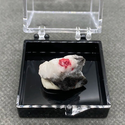 Natural Red Cinnabar | Raw Stone Specimen - Quartz Stone