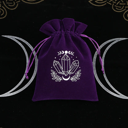 Witchy Purple Velvet Tarot Card Bags