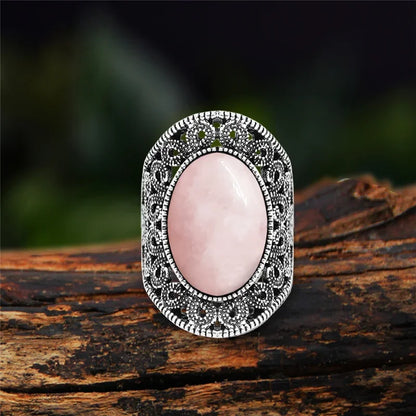 Stone Oval Vintage Design Rings